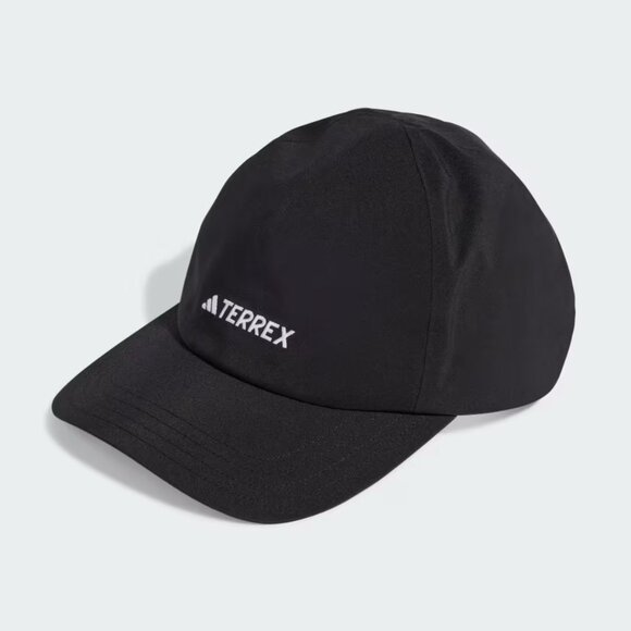 Adidas Terrex Rain Ready 5-Panel Cap Black Running Jogging Trail Hat OSFM IN4641 - Picture 1 of 4